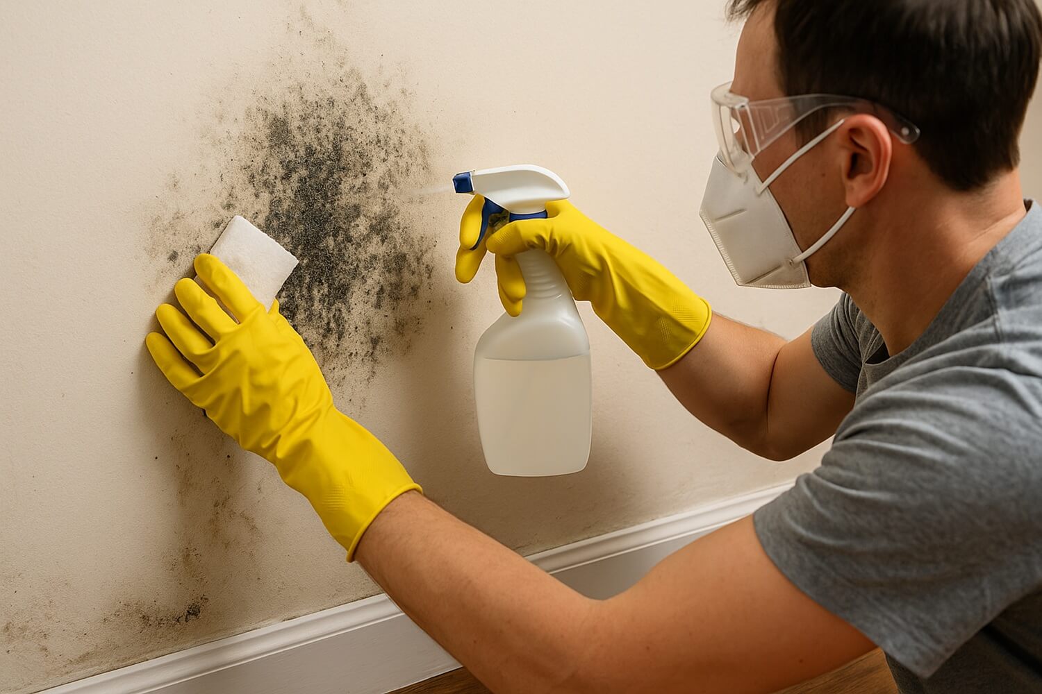 how to kill mold on drywall