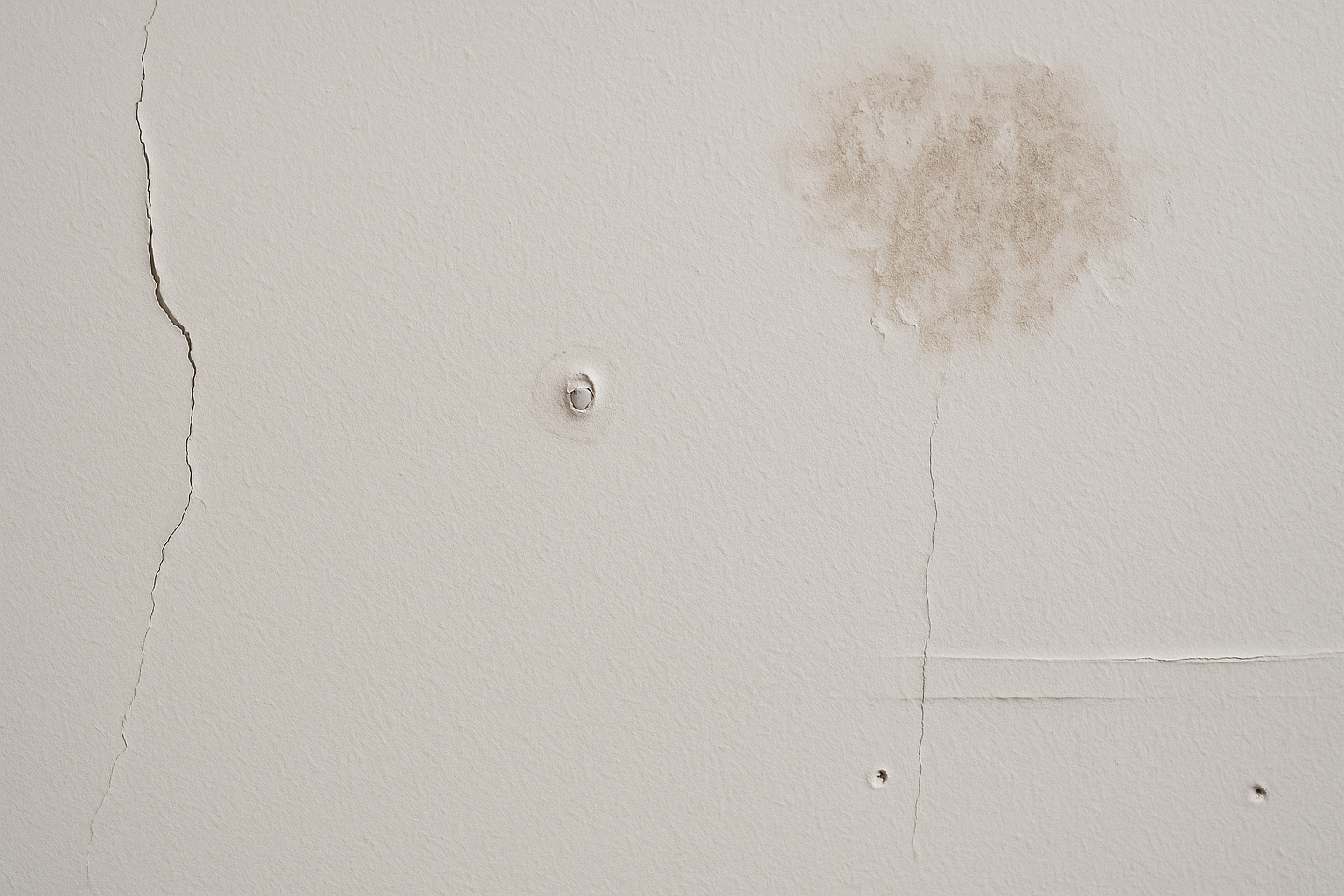 drywall water damage signs